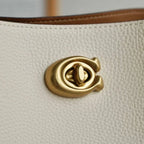 COACH Willow Shoulder Bag White Women's Bags