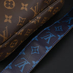 Louis Vuitton Trio Messenger Bag Monogram Canvas Blue Strap Crossbody Pouch