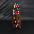 Louis Vuitton Neverfull MM Tote Bag Monogram Canvas Red Interior Shoulder