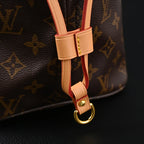 Louis Vuitton Neverfull MM Tote Bag Monogram Canvas Red Interior Shoulder