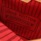Louis Vuitton Neverfull MM Tote Bag Monogram Canvas Red Interior Shoulder